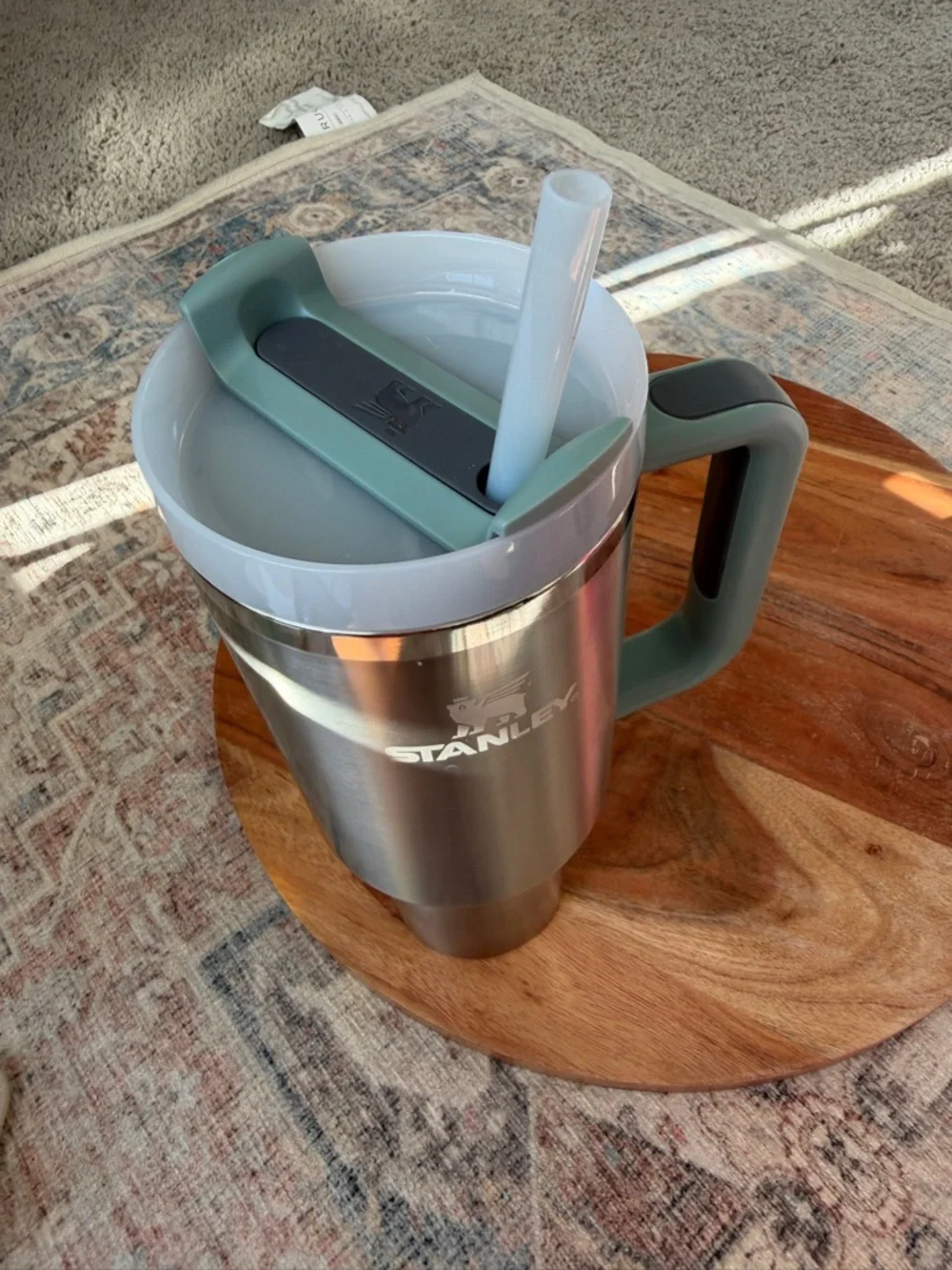Stanley Stainless Steel Travel Tumbler with Mint Accents - Picture 9 of 16